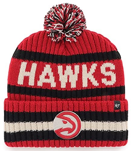 Atlanta Hawks Cuffed Pom Beanie