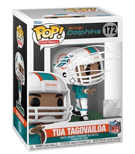 Tua Tagovailoa Miami Dolphins Funko Pop with Case