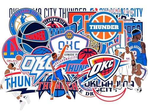 Oklahoma City Thunder Sticker Set