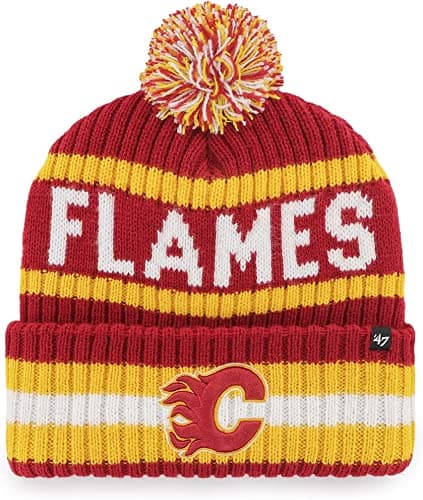 Calgary Flames Knit Pom Beanie