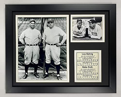 Lou Gehrig and Babe Ruth Framed Collage