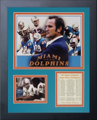 1972 Miami Dolphins Framed Collage