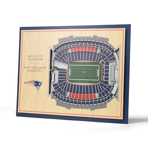 New England Patriots 5-Layer StadiumViews Wall Art