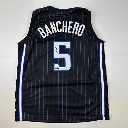 Paolo Banchero Autographed Pinstripe Jersey