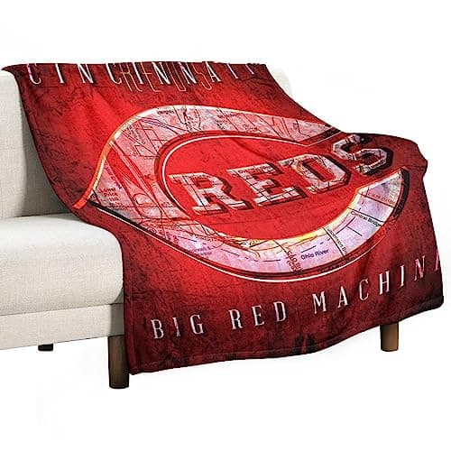 Cincinnati Baseball Flannel Throw Blanket