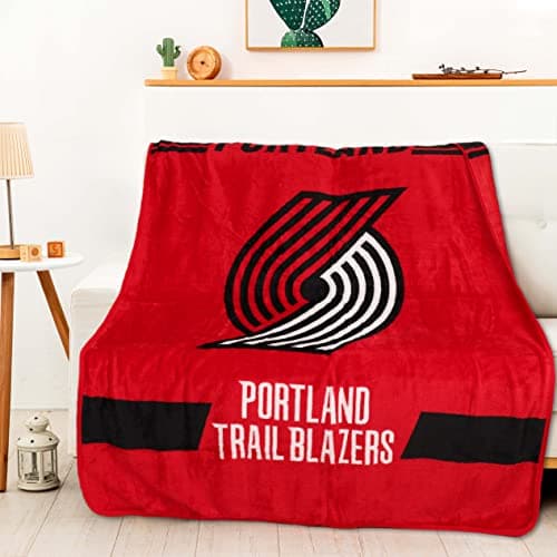 Portland Trail Blazers Raschel Throw