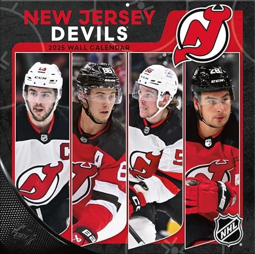 New Jersey Devils 2025 Team Wall Calendar