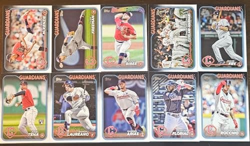 Cleveland Guardians 2024 Topps Card Set