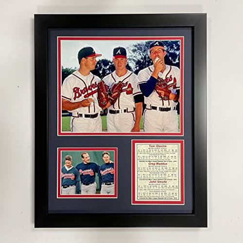 Glavine, Maddux, Smoltz Framed Photo Collage