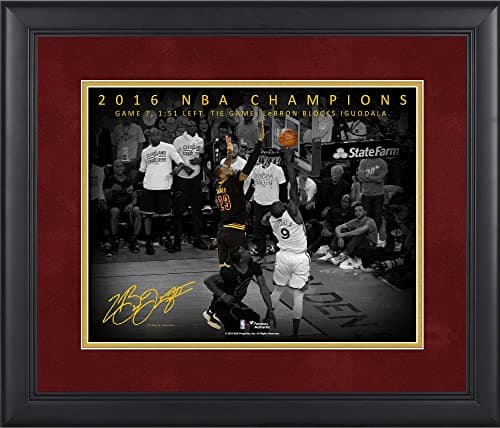 LeBron James Chasedown Block Framed Plaque