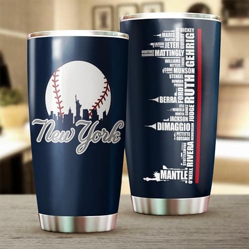 New York Baseball Skyline Tumbler