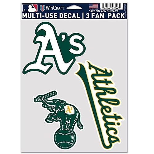 Oakland Athletics Decal 3-Pack by WinCraft