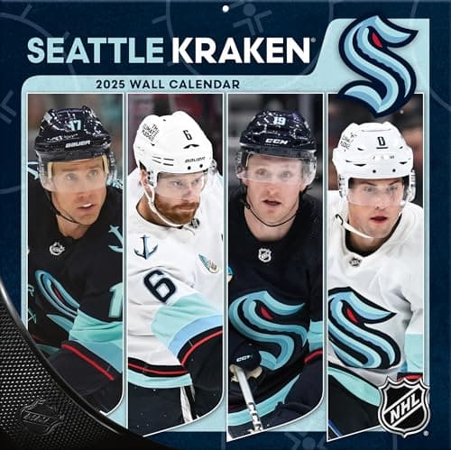 Seattle Kraken 2025 Team Wall Calendar