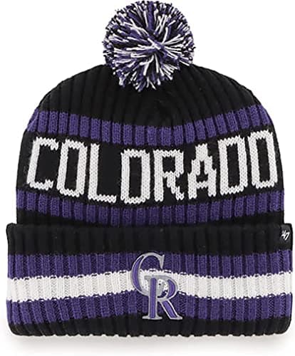 Colorado Rockies Knit Pom Beanie