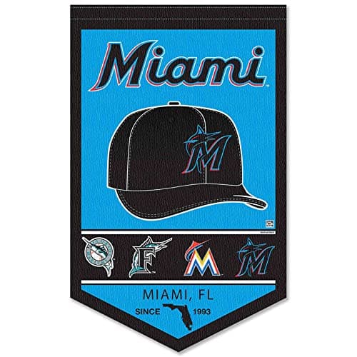 Miami Marlins Heritage Banner Pennant