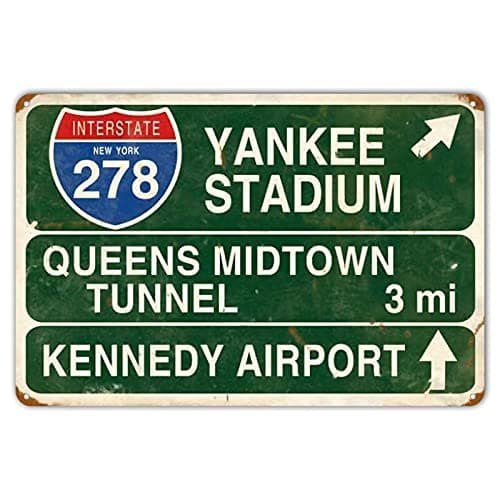 Retro Yankee Stadium Metal Tin Sign