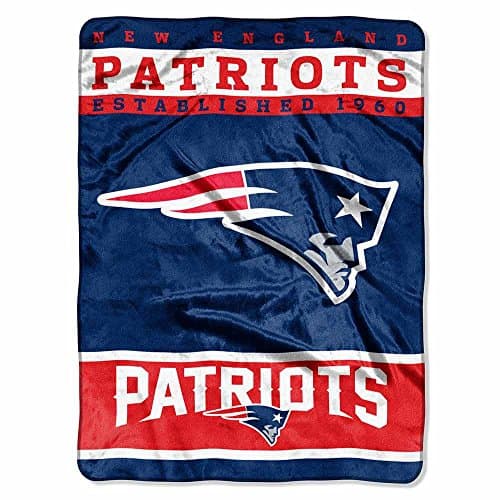 New England Patriots Raschel Throw Blanket