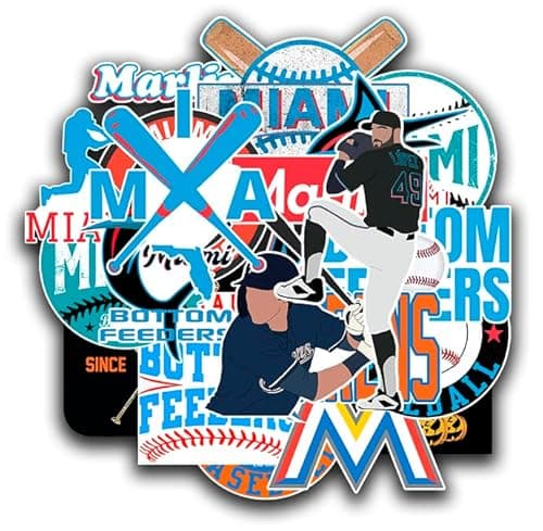 Miami Marlins Vinyl Sticker Pack