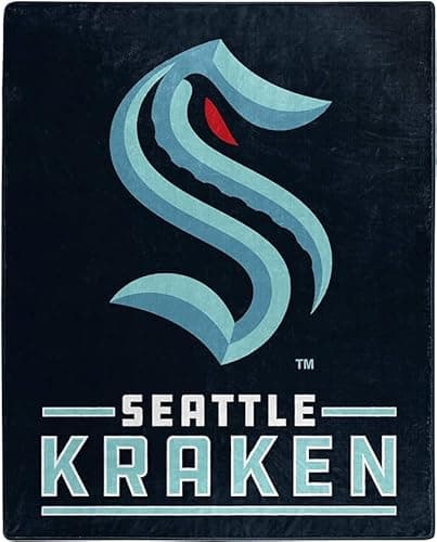 Seattle Kraken Raschel Throw Blanket