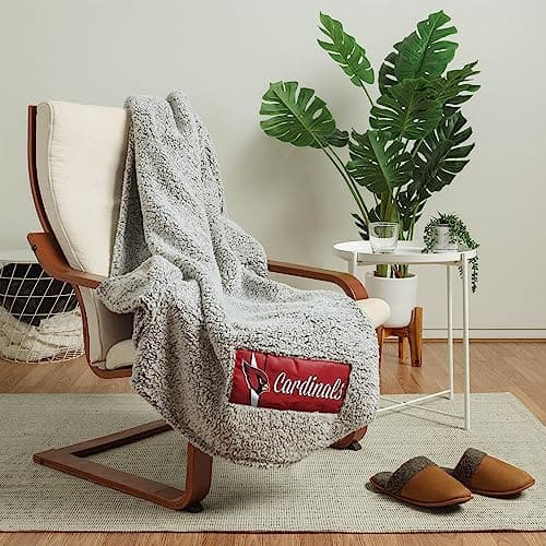 Arizona Cardinals Big Logo Sherpa Blanket