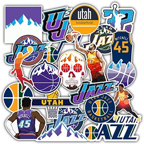 Utah Jazz Sticker Pack, 22 Pieces