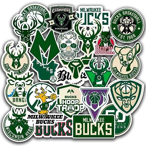 Milwaukee Bucks Basketball Sticker Set