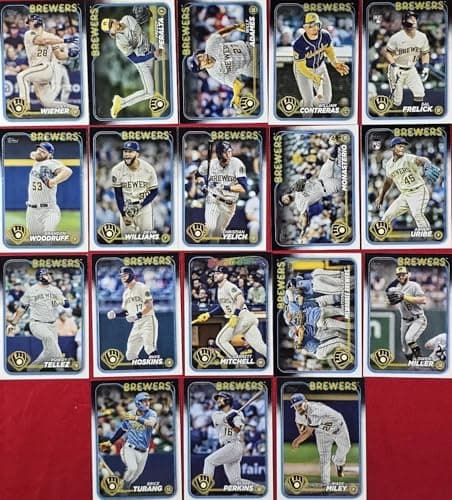 2024 Milwaukee Brewers Topps Card Set