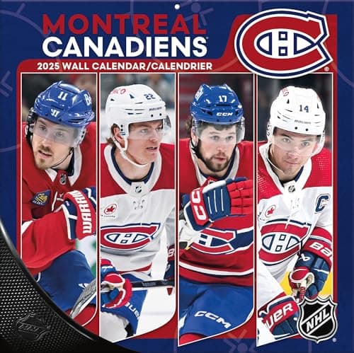 Montreal Canadiens 2025 Bilingual Wall Calendar