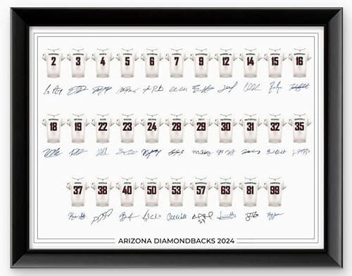 Arizona Diamondbacks Autographed Team Poster