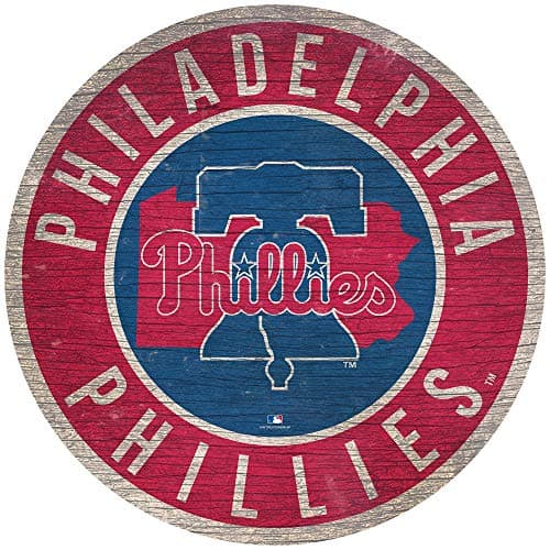 Phillies Circle Wood Sign