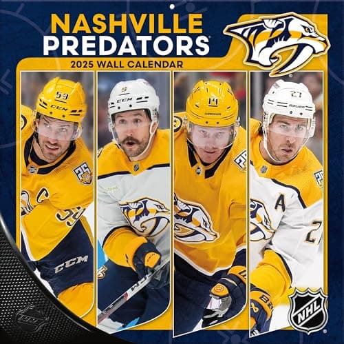 Nashville Predators 2025 Wall Calendar