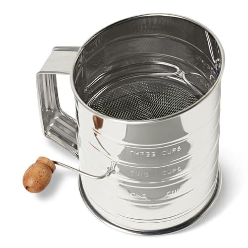 Amazon Basics three-cup flour sifter