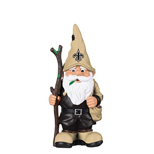 New Orleans Saints Holding Stick Gnome