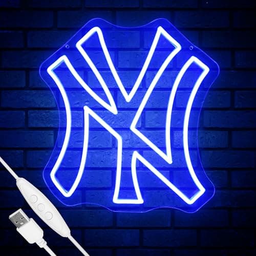 NY Baseball Team Neon Sign