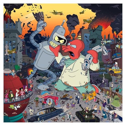 Futurama Bender vs. Zoidberg 1,000-Piece Jigsaw Puzzle