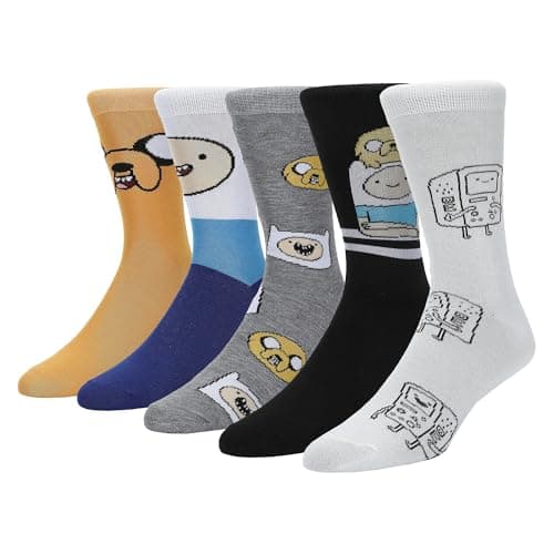 Finn, Jake and BMO Five-Pair Crew Socks