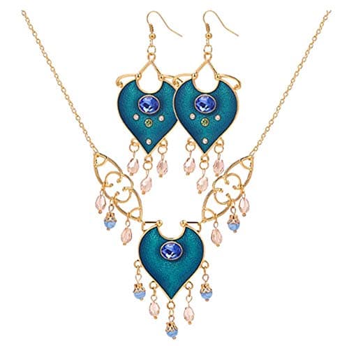 Jasmine necklace and earrings set