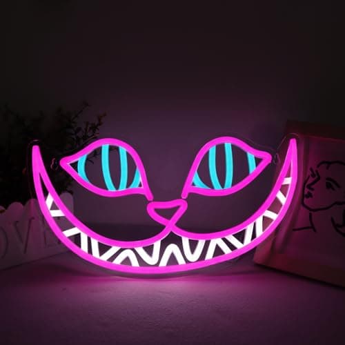 Cheshire Cat Neon Wall Light