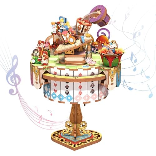 Tonecheer Alice’s Tea Party Wooden Music Box Puzzle