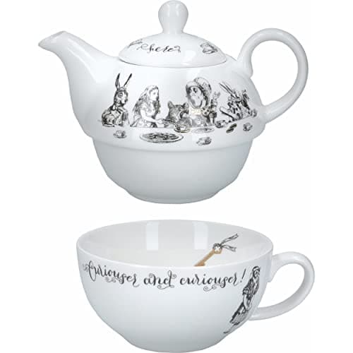 V&A Alice in Wonderland Teapot and Cup Set for 1