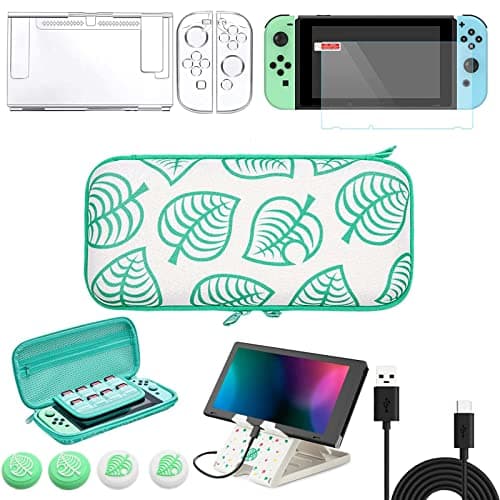 Animal Crossing Switch Carrying Case with Thumb Grips
