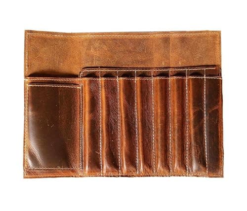 Jaald leather pencil roll
