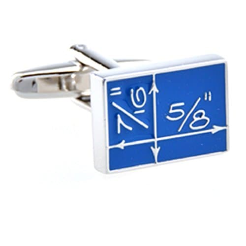 MRCUFF blueprint-themed cufflinks