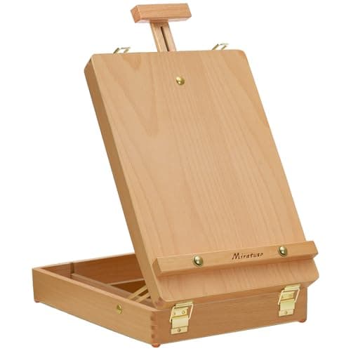 Tabletop sketchbox easel