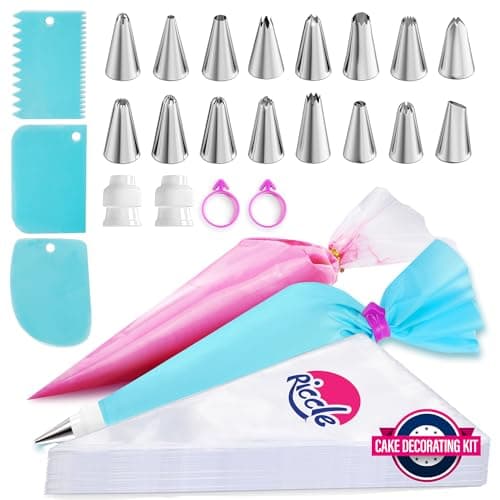 Riccle piping bags and tips set