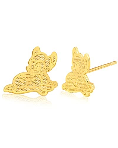 14k gold Bambi stud earrings