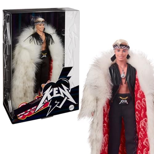 Ken Doll in Faux Fur Coat