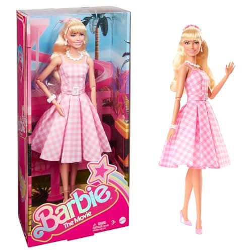 Margot Robbie Barbie Doll in Gingham Dress