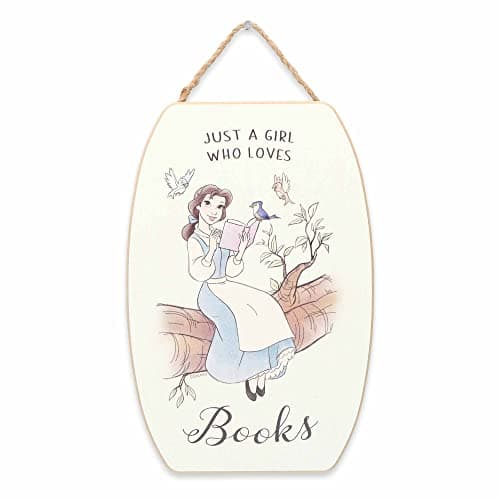 Belle reading wood sign