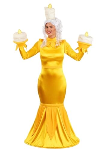 Lumière costume with headband and gloves